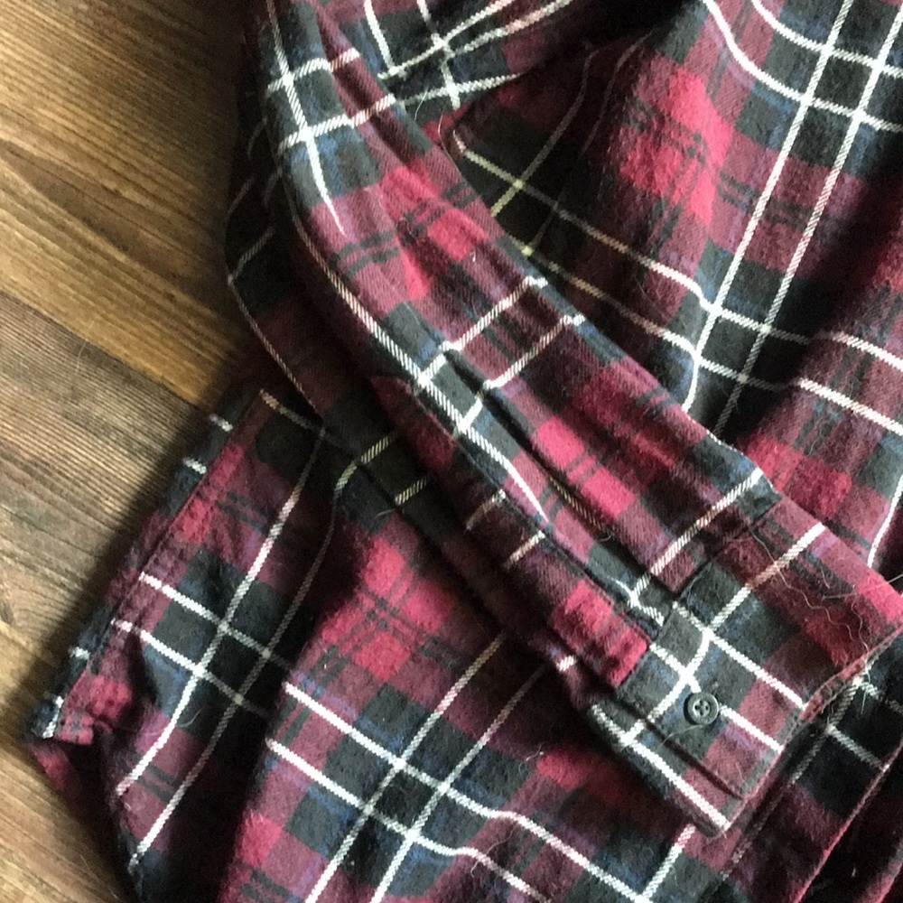plaid button up - Picture 3 of 4